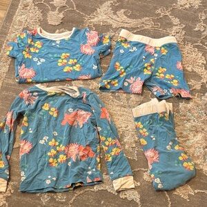 Coco Moon Hawaii - Floral Blue Kids Pajama Set